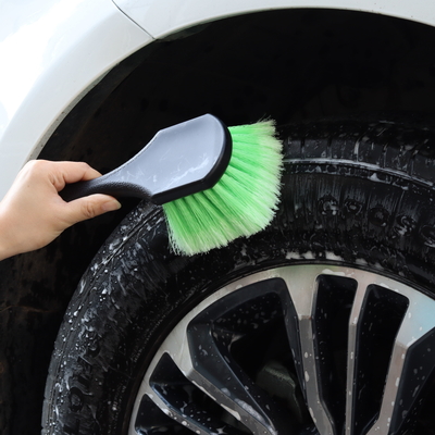 Groen PP haar Autoband Wiel Wassen Reiniging Detail Brush Voor Auto Care