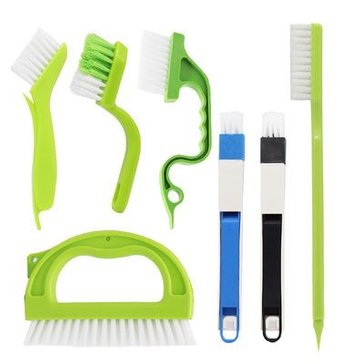 Meerdere doeleinden 7pcs venstergroef schoonmaakborstel Gap schoonmaakborstel