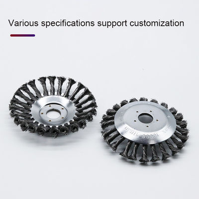 Aangepaste Staalborstel van het de Knoopstaal van het draadwiel de Kop Verdraaide