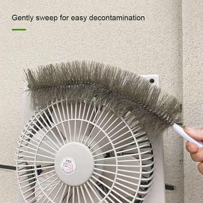 Duurzame flexibele plafondventilatorstofdoek Harde borstelharen Kunststof handgreep Reinigingsborstel
