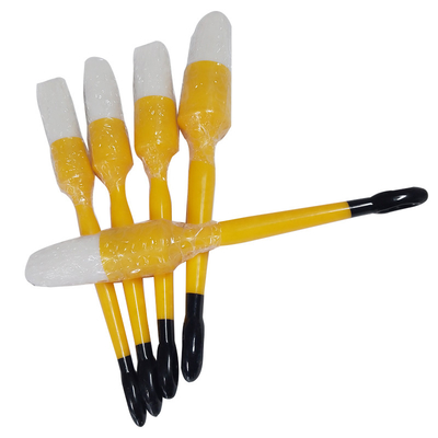 PBT Wit Plastic Haar Interieur Reiniging Tools Auto Detail Brush 5 PCS Set