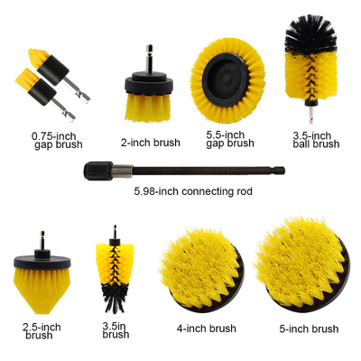 10pcs schoonmaakborrel borstel bevestigingsset huishoudelijke borstel borrel kit voor de keuken
