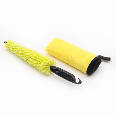 Plastic Handle Vervoer Reinigingsborstel Autoverwiel Wasborstel Autoverwas Spons Tool