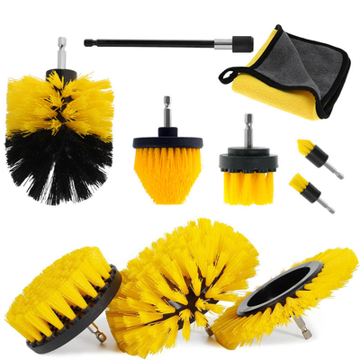 10pcs schoonmaakboor voor borstel Aanhangsel Set Huishoudelijke borstel boor Kit voor de keuken