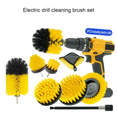 PP borstel materiaal elektrische boor schoonmaakborstel 9pcs