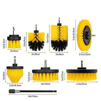 PP borstel materiaal elektrische boor schoonmaakborstel 9pcs