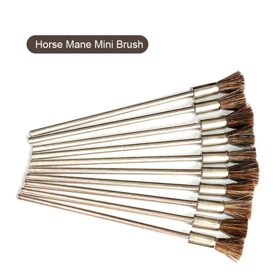 Gepersonaliseerd materiaal roestvrij staal koper borstel paardenhaar draad borstel met stok