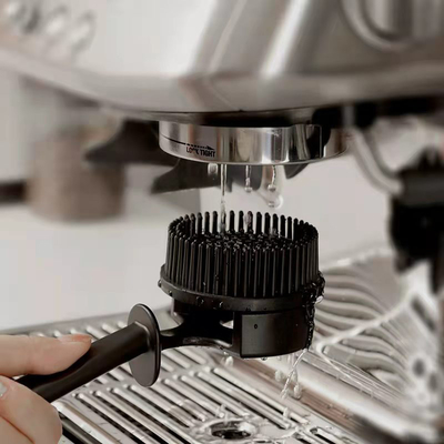Koffiemachine siliconen reinigingsborstel koffieborstel lange handgreep brouwkop reinigingsborstel