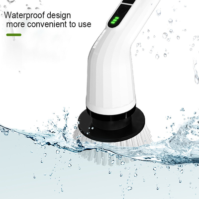 Multifunctioneel elektrisch reinigingsborstel Lang handvat Intrekbaar waterdicht reinigingsmiddel Huisvloer Keuken Badkamer