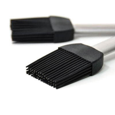 Hoogtemperatuurbestendige siliconen barbecueborstel roestvrijstalen handvat bakplaat borstel BBQ grill Basting borstel