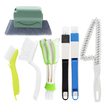 7pcs Multifunctionele vensterreinigingsborstel schoonmaakbed Huishoudelijk reinigingsmiddel
