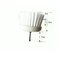7cm Elektrische Vastgestelde witte het Varkenshaarpp draad van de Boor Schoonmakende Borstel